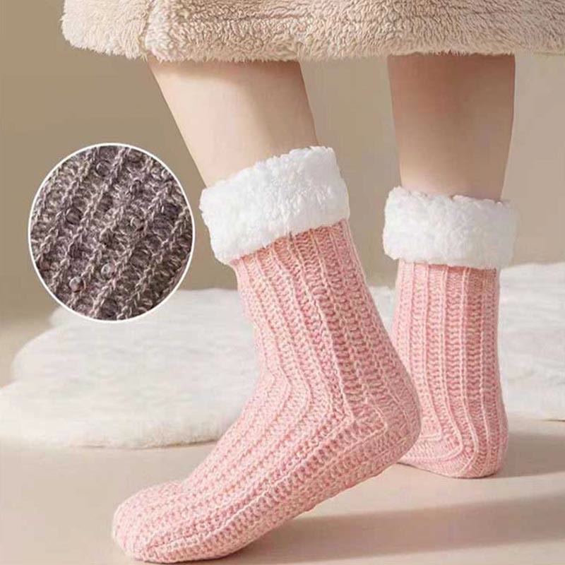 Chaussettes épaisses et confortables en polaire grande taille (2 paires) - image 0