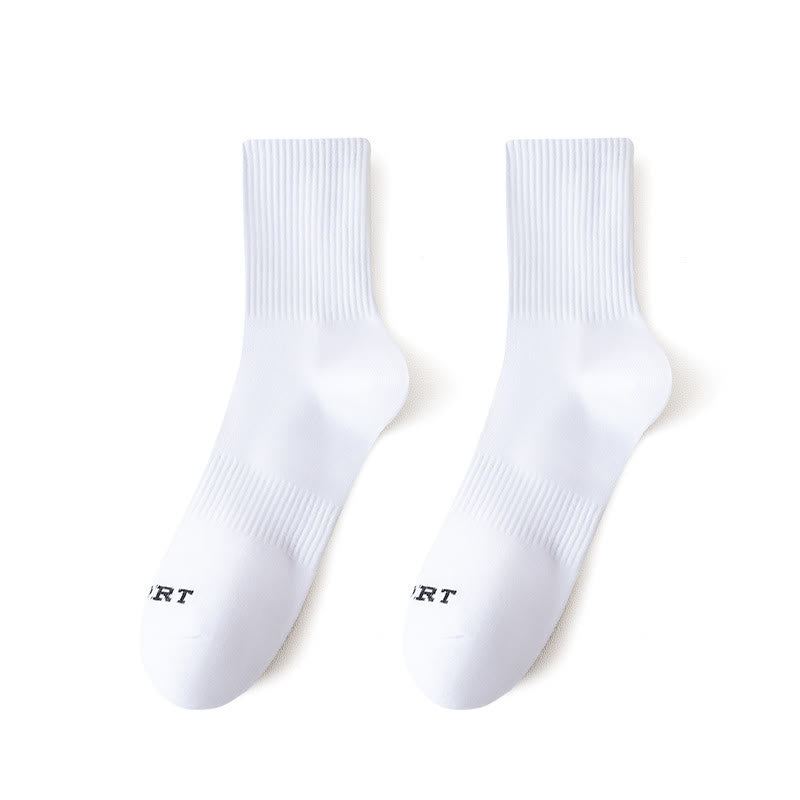 Chaussettes de sport en coton anti-odeurs (3 paires) - Blanc - EU43-48 (US9-13) - image 2