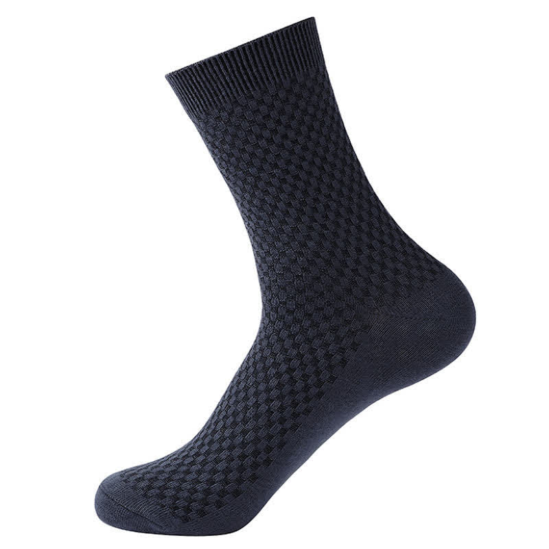 Chaussettes courtes en fibre de bambou Plusock (5 paires) - Bleu Gris - EU41-48 (US7.5-13) - image 4