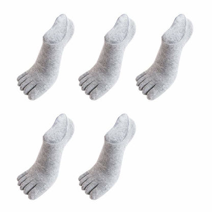 Chaussettes antibactériennes d'alignement à cinq orteils grande taille (5 paires)