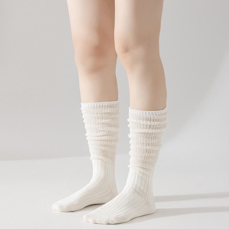 Chaussettes souples élégantes de couleur unie (3 paires)