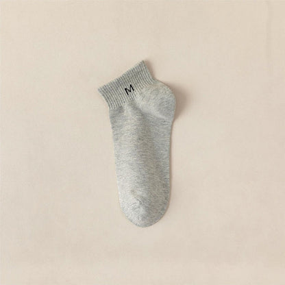 Chaussettes montantes en coton uni grande taille (5 paires)