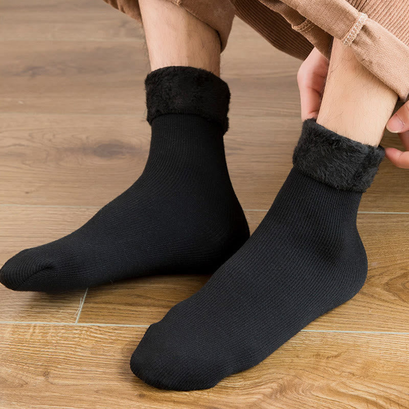 Chaussettes polaires unies grandes tailles (6 paires) - image 4