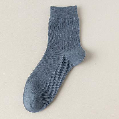 Chaussettes en maille de coton (5 paires) - Bleu - EU39-46 (US5-12) - image 23