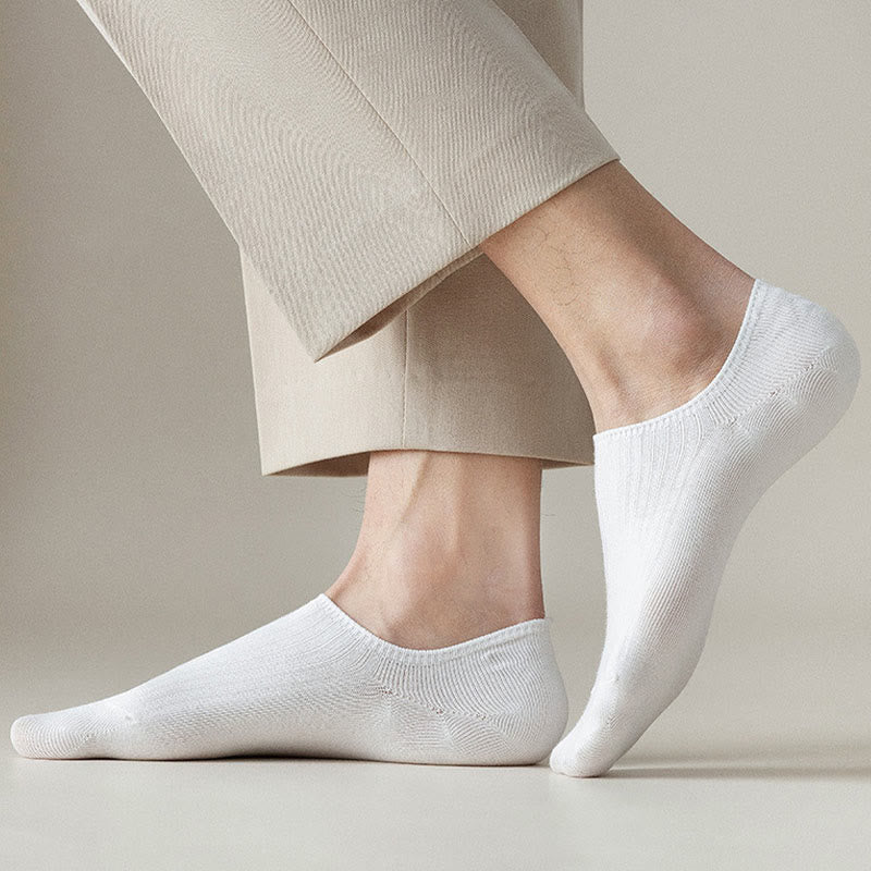 Chaussettes invisibles déodorantes Plusock (5 paires) - Blanc - EU39-46 (US5-12) - image 6