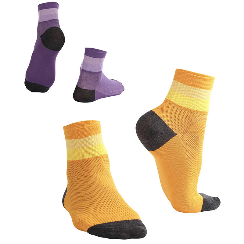 Chaussettes courtes respirantes couleur bonbon - image 2