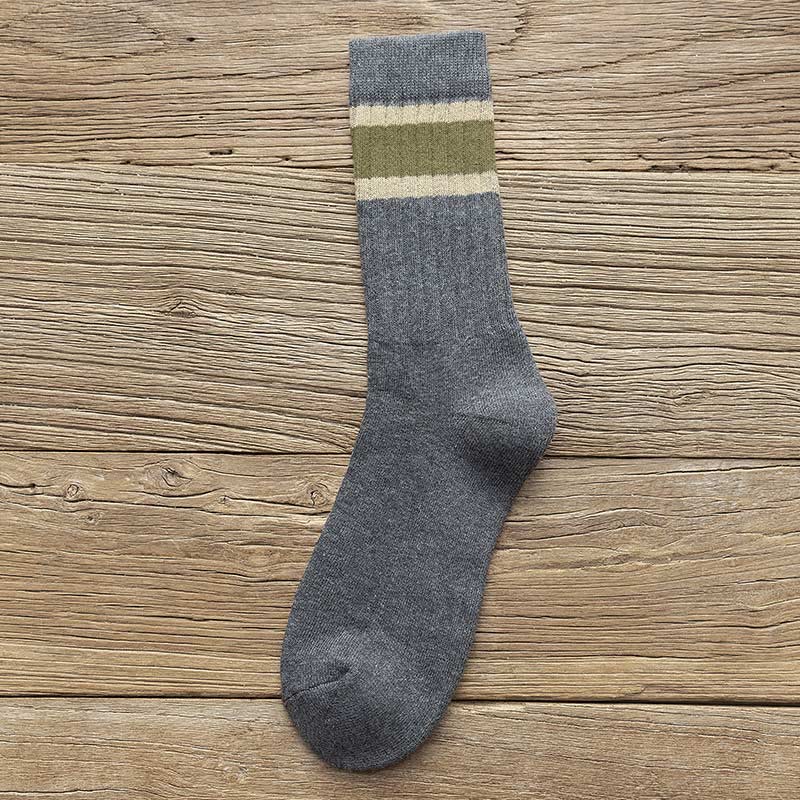 Chaussettes hautes chaudes et respirantes grandes tailles (8 paires) - Gris foncé - EU37-45 (US4-11) - image 11