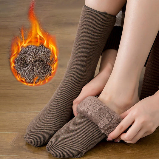 Chaussettes polaires unies grandes tailles (6 paires) - image 0