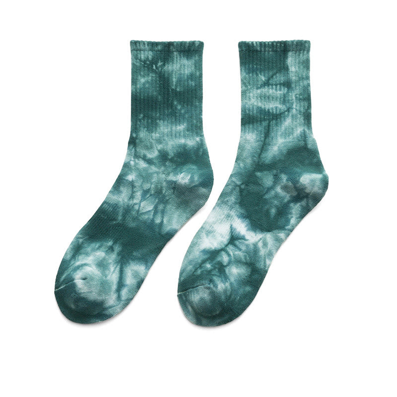 Chaussettes courtes colorées tie-dye Plusock (4 paires) - image 12