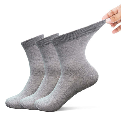 Chaussettes montantes sans coutures (3 paires) - 42-48 - Gris - image 2