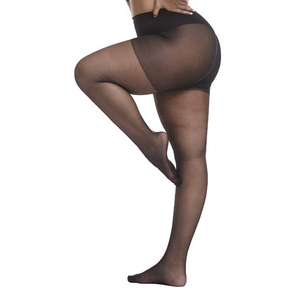 Collants transparents taille haute grande taille (3 paires)