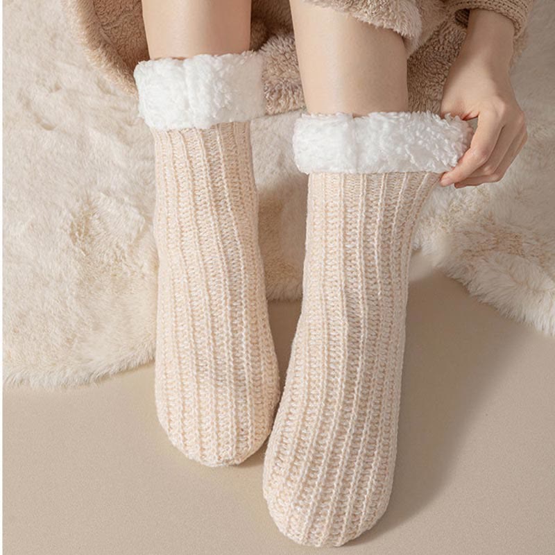 Chaussettes épaisses et confortables en polaire grande taille (2 paires) - image 3