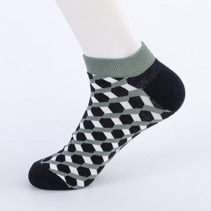 Chaussettes courtes Plusock à motifs irréguliers (5 paires) - image 3