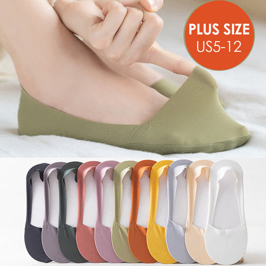 Chaussettes bateau unisexes grande taille à ouverture profonde (5 paires)