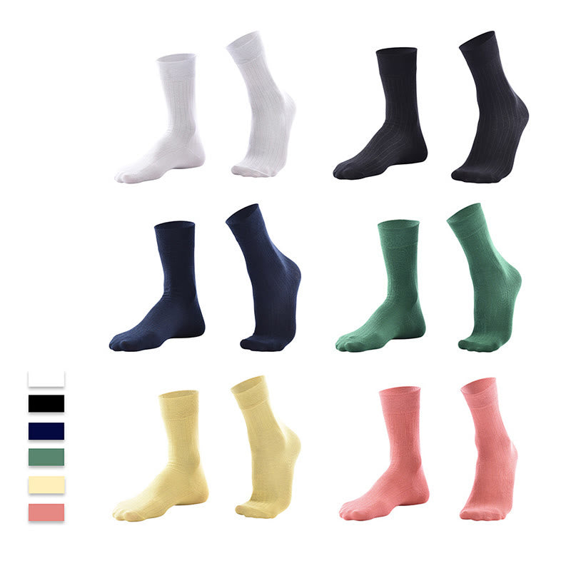 Chaussettes respirantes couleur bonbon (6 paires) - image 2