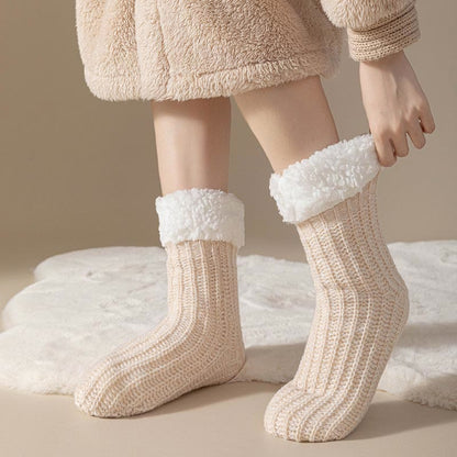 Chaussettes épaisses et confortables en polaire grande taille (2 paires) - image 2