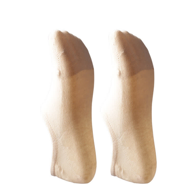 Chaussettes invisibles antidérapantes en coton Plusock (4 paires) - image 9