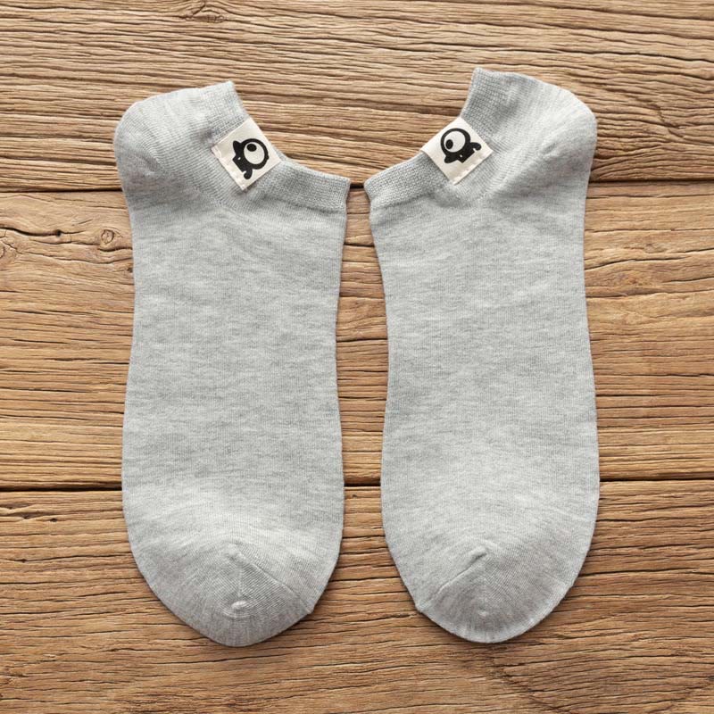 Chaussettes en coton à motifs amusants (3 paires) - 42-48 - Gris - image 9