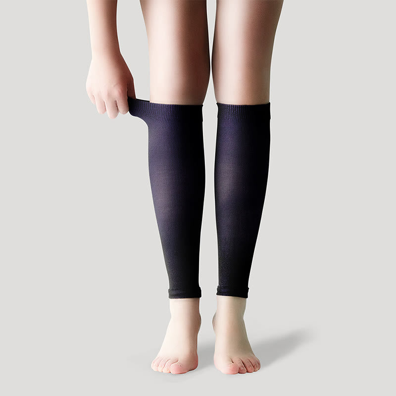 Chaussettes de compression unisexes Ice Silk Footless Cool - Violet - XL - image 27