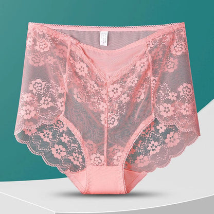Culotte fleurie taille haute (5 paires) - Rose - 3XL - image 14