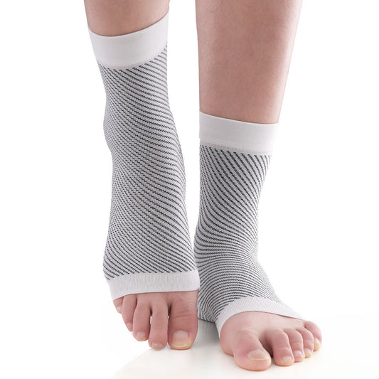 Chevillère de soutien de la voûte plantaire à rayures solides - Blanc - XL - image 0