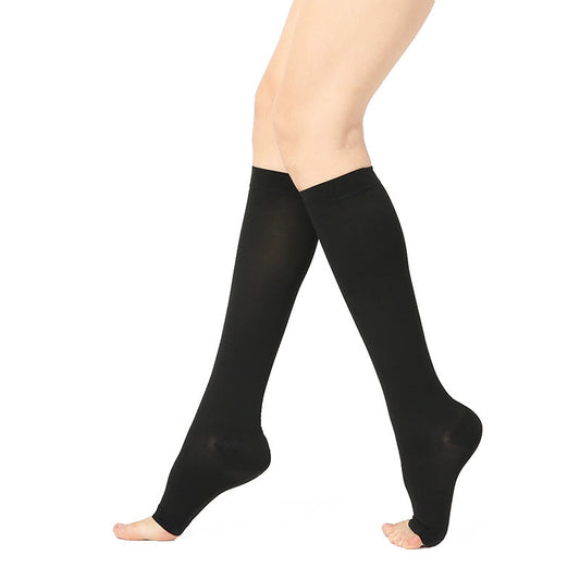 Chaussettes de compression unisexes à bout ouvert pour soulager la douleur - image 1