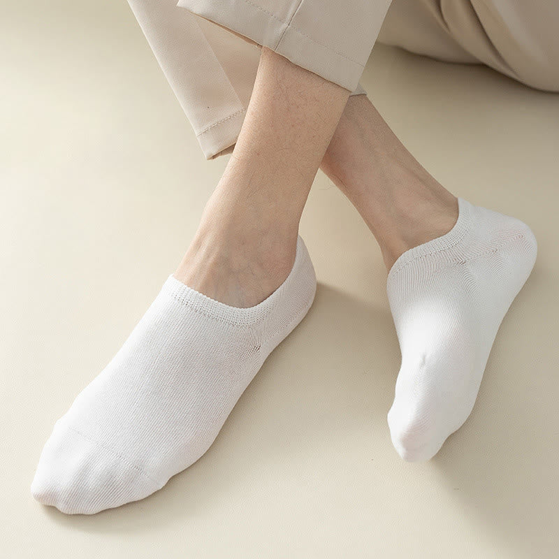 Chaussettes invisibles antidérapantes (5 paires) - image 3