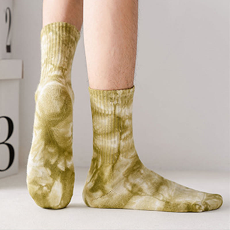 Chaussettes courtes colorées tie-dye Plusock (4 paires) - image 3