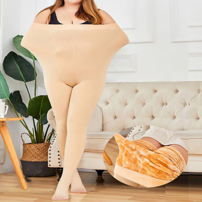 Collants taille haute grande taille (2 paires) - À pieds - Nu - Convient aux personnes de 99 à 220 lb - image 4