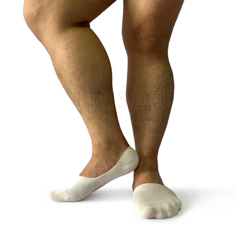Chaussettes invisibles élastiques en maille Plusock (5 paires) - image 8