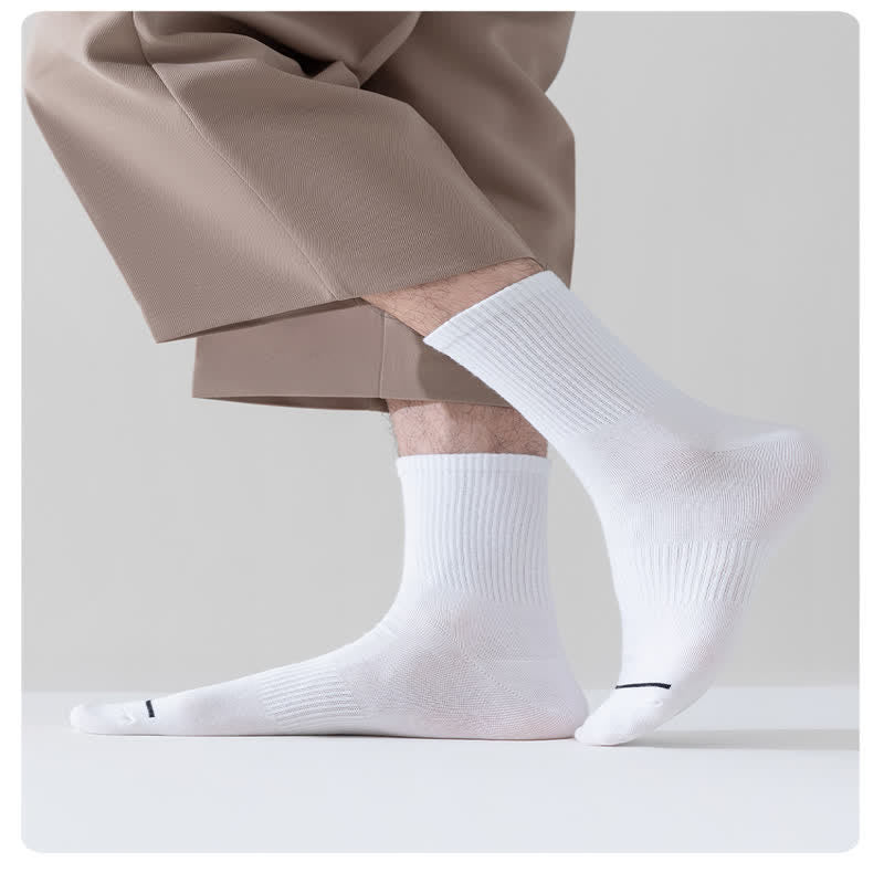Chaussettes mi-mollet confortables et unies (6 paires) - image 2