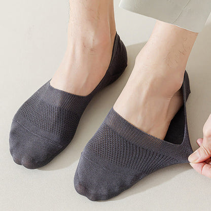 Chaussettes invisibles respirantes en maille (5 paires) - image 4