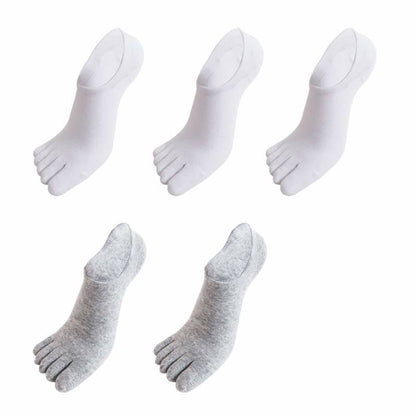 Chaussettes antibactériennes d'alignement à cinq orteils grande taille (5 paires)