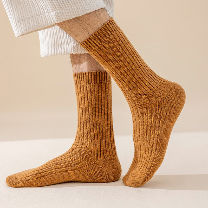 Chaussettes hautes unies grandes tailles (6 paires) - image 1