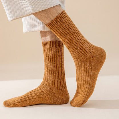 Chaussettes hautes unies grandes tailles (6 paires) - image 1