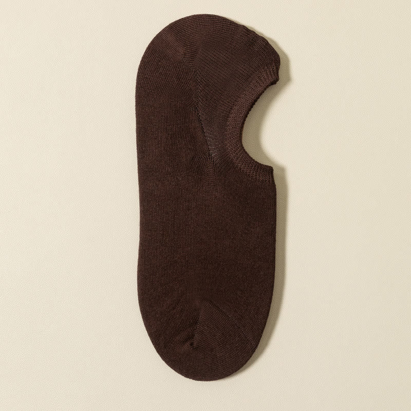 Chaussettes invisibles antidérapantes Plusock (5 paires) - Café - EU39-46 (US5-12) - image 15
