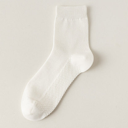 Chaussettes en maille de coton (5 paires) - Blanc - EU39-46 (US5-12) - image 15
