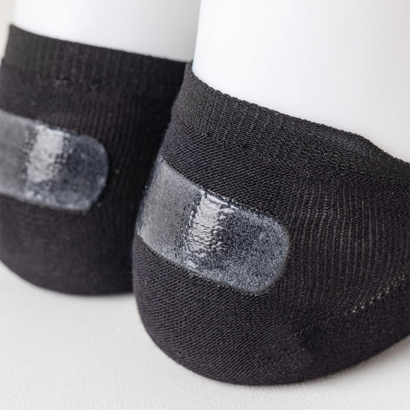 Chaussettes invisibles en maille élastique grande taille (5 paires)