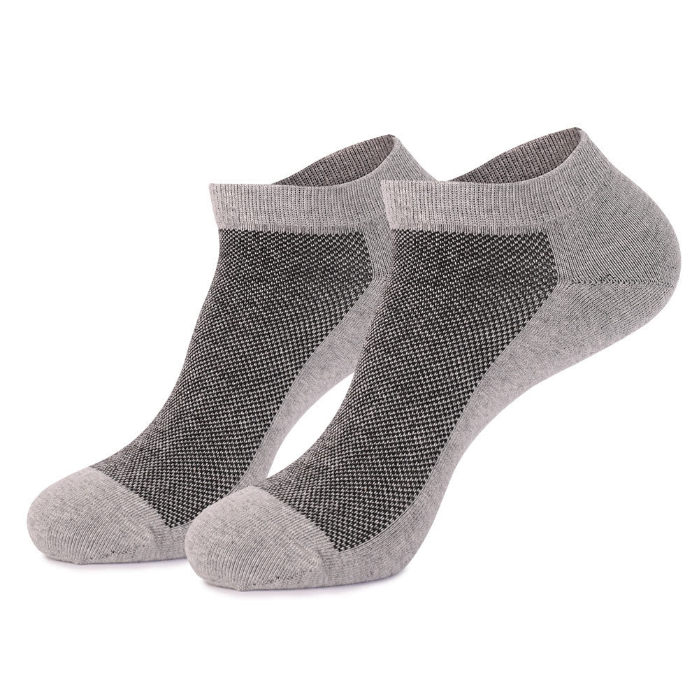 Chaussettes de cheville à coutures colorées (3 paires) - EU44-49 (US10-14) - Gris - image 11