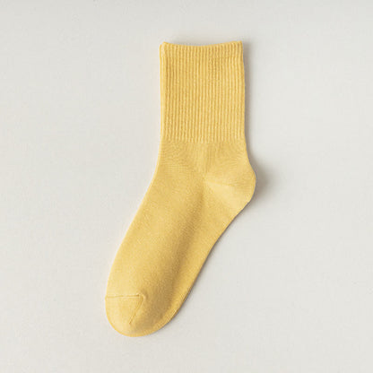 Chaussettes basses confortables en coton (6 paires) - Jaune - EU39-43 (US5-9) - image 8