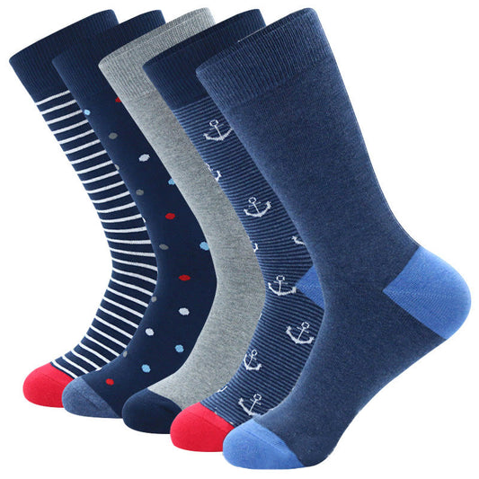 Chaussettes amusantes à motif de gouvernail (5 paires)