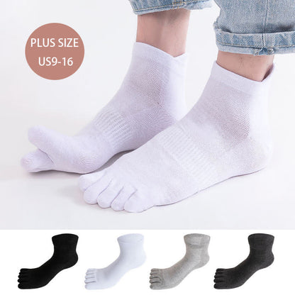 Chaussettes antibactériennes d'alignement à cinq orteils grande taille (5 paires)
