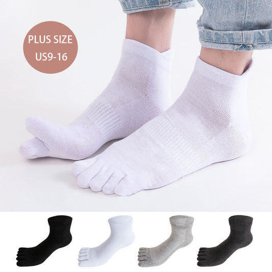 Chaussettes antibactériennes d'alignement à cinq orteils grande taille (5 paires)