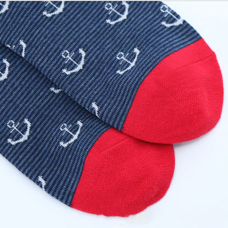 Chaussettes amusantes à motif de gouvernail (5 paires) - image 3
