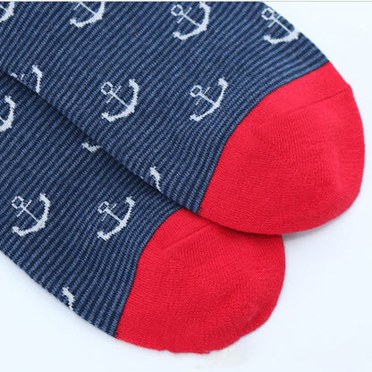Chaussettes amusantes à motif de gouvernail (5 paires) - image 3