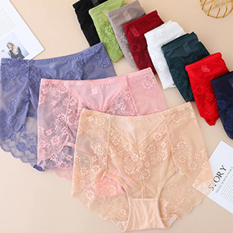 Culotte fleurie taille haute (5 paires) - image 9