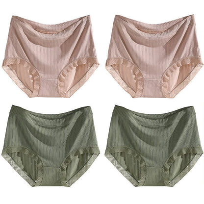 Culotte taille haute sans coutures grande taille (4 paires)