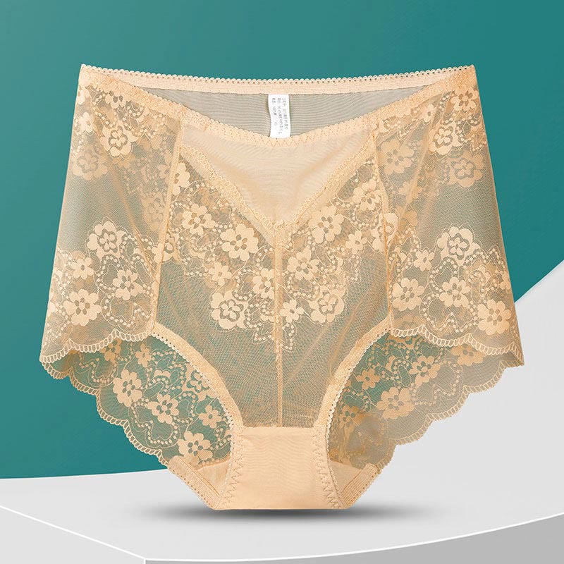 Culotte fleurie taille haute (5 paires) - Nu - 3XL - image 13