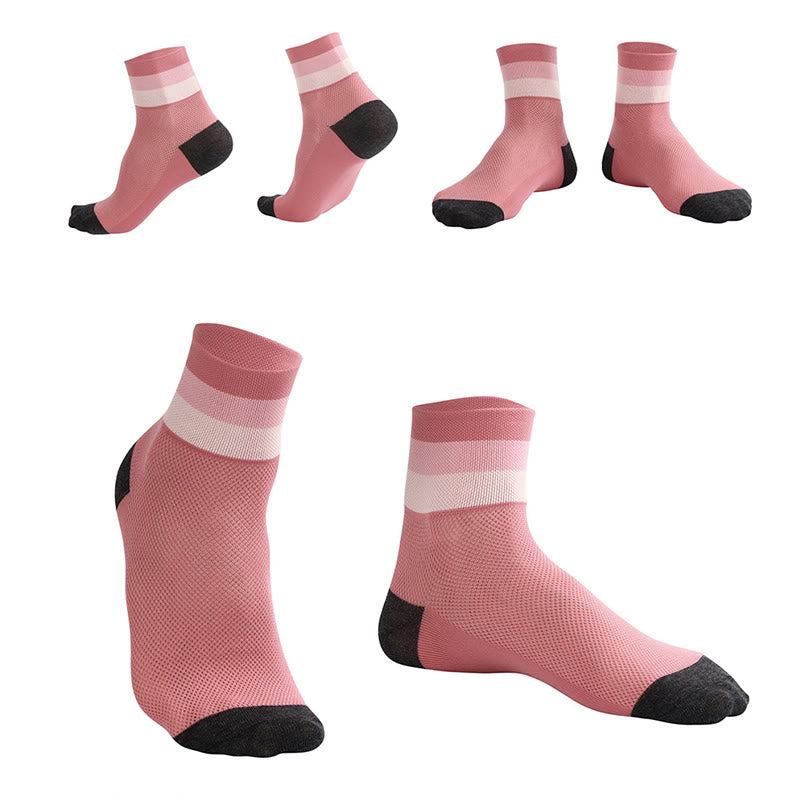 Chaussettes courtes respirantes couleur bonbon - image 4