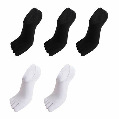 Chaussettes d'alignement antibactériennes Plusock Five Toes (5 paires) - Noir*3+Blanc*2 - EU43-51 (US9-16) - image 12